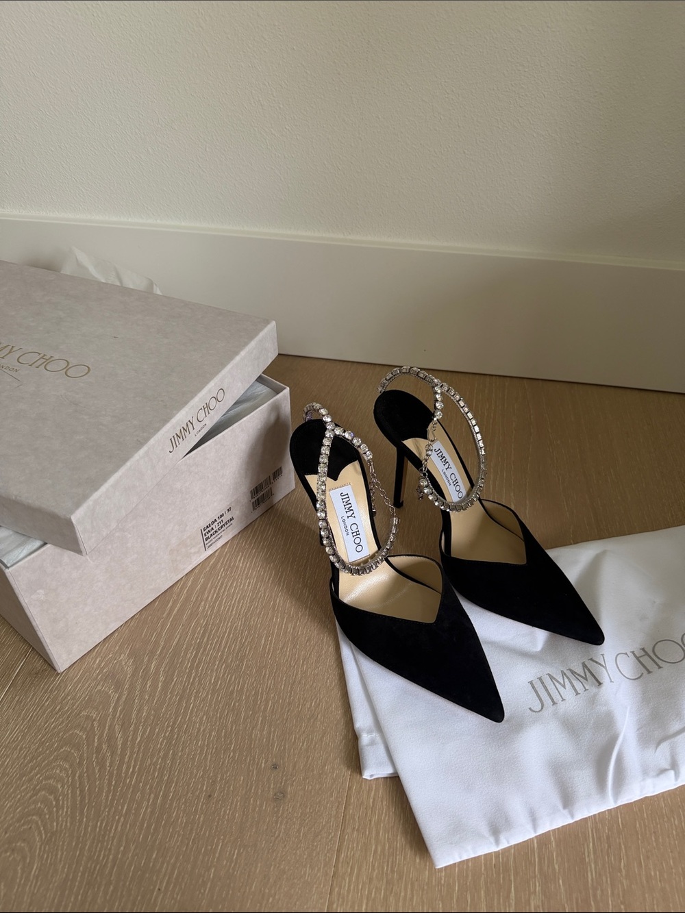 Jimmy Choo Black Saeda